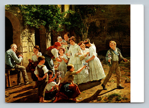 Painting Am Fronleichnamsmorgen by Ferdinand Georg Waldmüller in Österreichische Galerie im Oberen Belvedere, Wien
