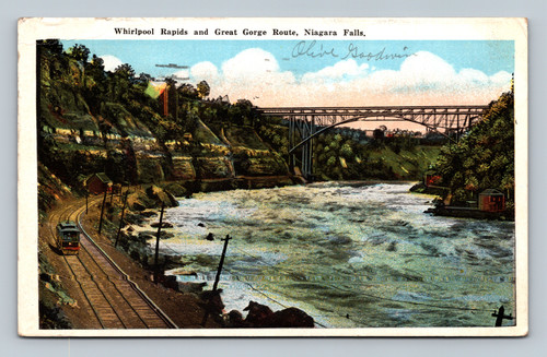 Whirlpool Rapids and Great Gorge Route Niagara Falls postcard