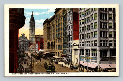 Market Street west from 11th Street Philadelphia