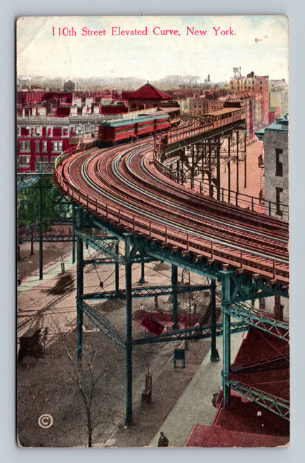 Elevated Railroad at 110th Street New York City