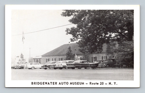 Bridgewater Auto Museum Route 20 New York Vintage Postcard