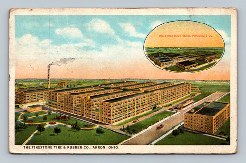 Firestone Steel Products and Firestone Tire & Rubber Company buildings in Akron Ohio
