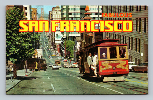 San Francisco Cable Car looking down California Street
