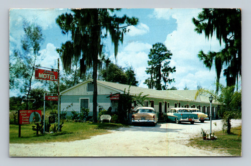 Motel with playground and orange grove picnic area on U.S. 301 South of Zephyrhills Florida
