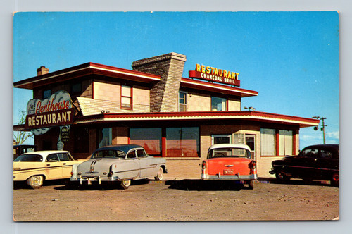 Penthouse Restaurant building and entrance at US 2 Sault Ste. Marie Michigan