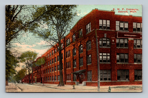 Bird's-eye view of E. M. F. Company automobile factory in Detroit
