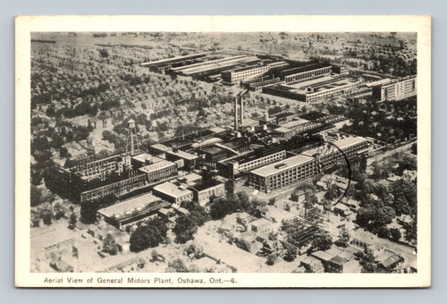 Aerial View of General Motors Plant Oshawa Ontario Canada