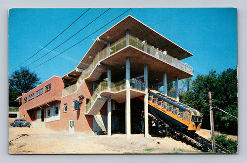 Incline car and station at the top of Lookout Mountain Chattanooga Tennessee