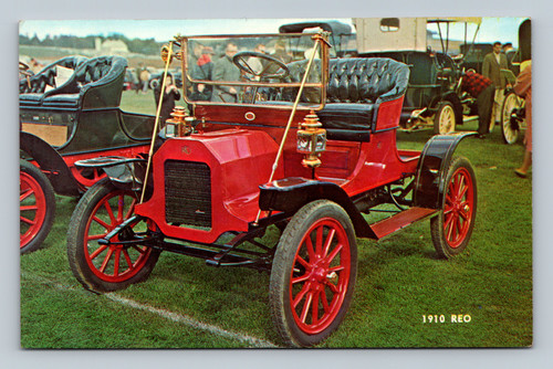 1910 REO automobile vintage postcard by Audio-Visual Designs