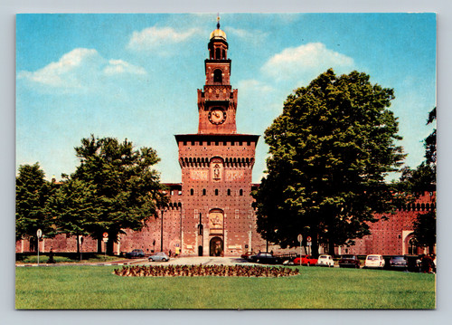 Sforzesco Castle Milano Italy postcard by Ed. Luigi Scrocchi