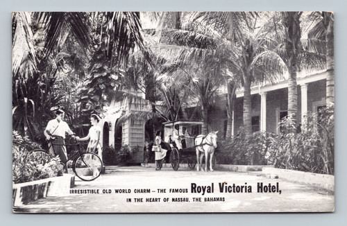 Royal Victoria Hotel Nassau The Bahamas vintage postcard