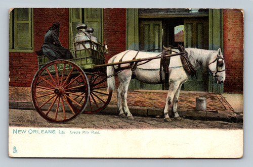 Creole Milk Maid postcard from New Orleans by Raphael Tuck & Sons