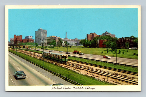 Medical Center District Chicago postcard by Aero Distributing Co.