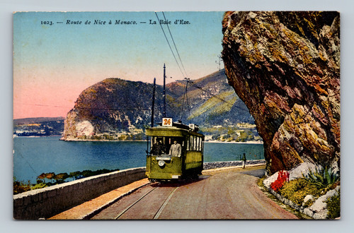 La Baie d'Eze viewed from Route de Nice à Monaco near Nice France