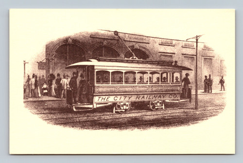City Railway Company vintage postcard