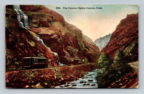 The Famous Ogden Canyon scenic view in Ogden, Utah