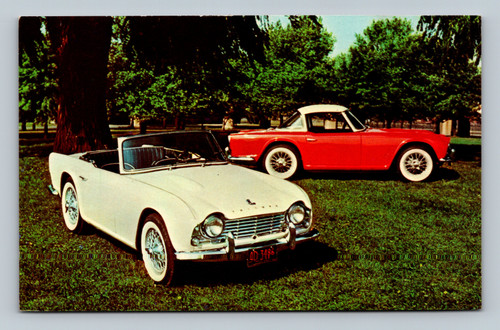 The Triumph TR-4 Convertible and Hard-Top Coupe sports car in New York