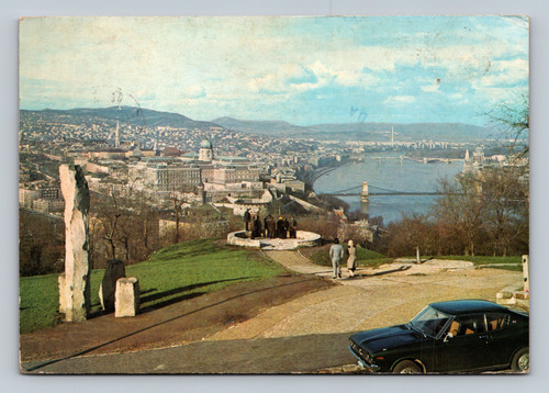 View from Mount Gellért overlooking Budapest cityscape