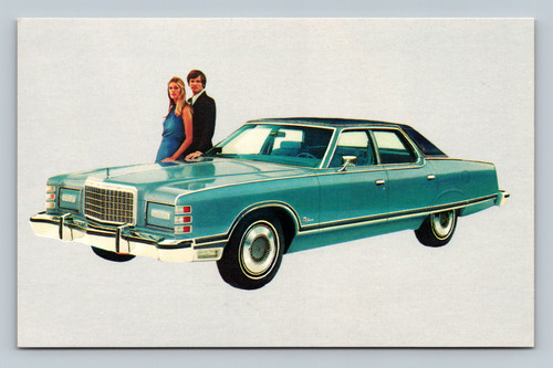 1975 Ford LTD Landau 4-Door Pillared Hardtop car postcard