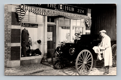 Gentlemen's Emporium Main Street Danville Illinois Museum of Science postcard
