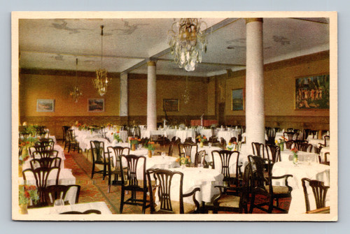 Sommarmatsalen Stadshotellet interior view Karlstad postcard