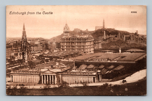 View of Edinburgh from the Castle by Valentine's Series