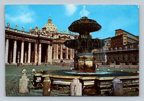 Piazza S. Pietro St. Peter's Square Vatican City color postcard