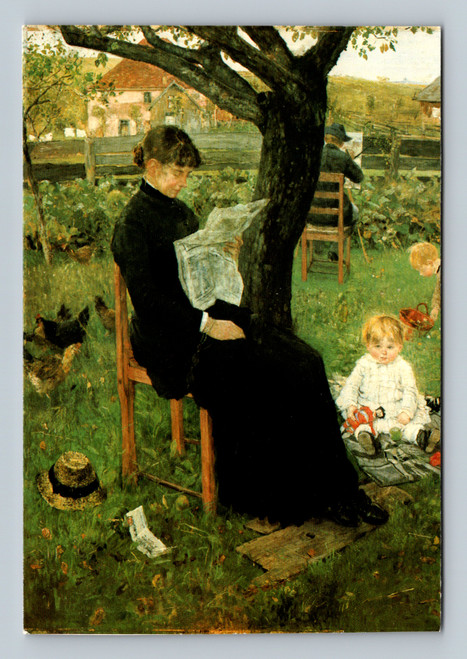 FRITZ VON UHDE in der Sommerfrische painting 1883 Munich