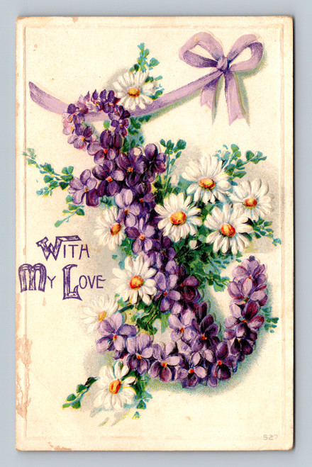 Unknown subject vintage postcard with undivided back layout