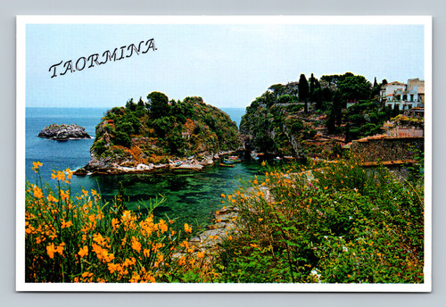 Panorama of Taormina Italy postcard by Ed. Foto C NINO MALAMBRÌ