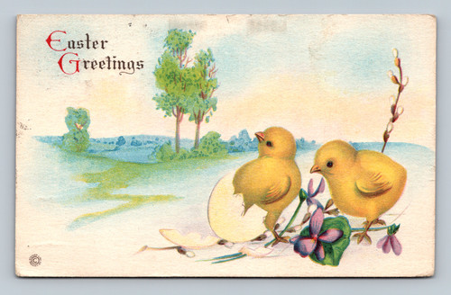 Birthday greeting postcard postmarked New York 1941