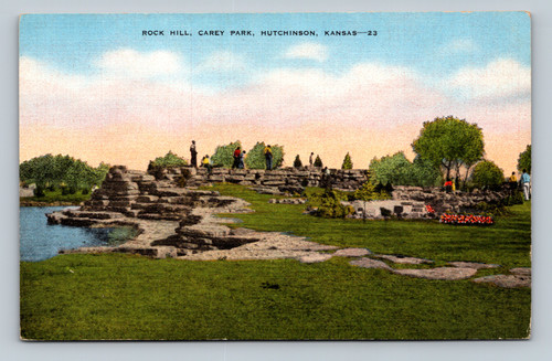 Carey Municipal Park playground with swimming pool and sports facilities Hutchinson Kansas
