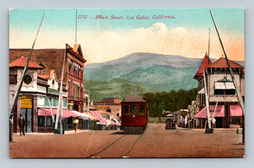 Real estate property at 2752 Main Street Los Gatos California postcard