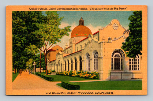 Quapaw Baths House with Big Dome in Hot Springs Arkansas