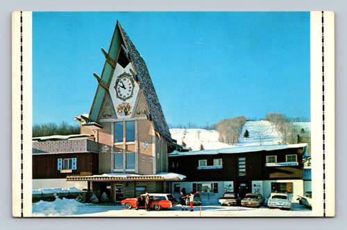 Boyne Mountain Lodge with golf course and ski lifts in Boyne Falls Michigan