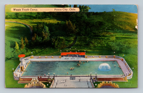 Wentz Youth Camp Ponca City Oklahoma 1964 postcard