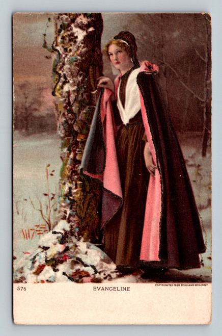 Evangeline postcard published by Ullman Mfg. Co. N.Y. 1898