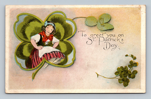 St. Patrick's Day greeting postcard Series No. 239 postmarked 1926