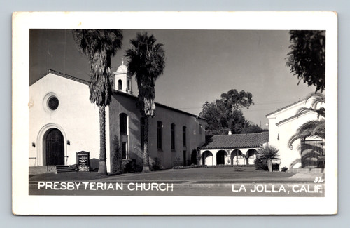 Presbyterian Church La Jolla California Vintage Postcard