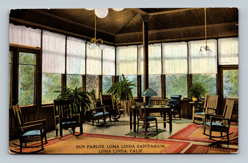 Sun Parlor at Loma Linda Sanitarium postcard