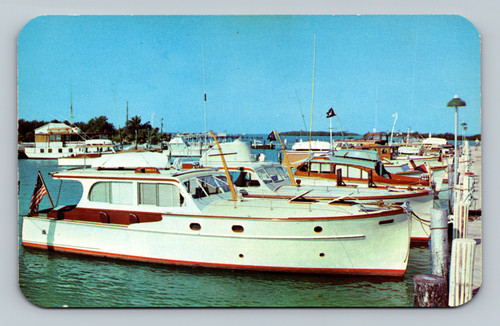 Private yachts at Davis Docks in Marathon Florida Keys