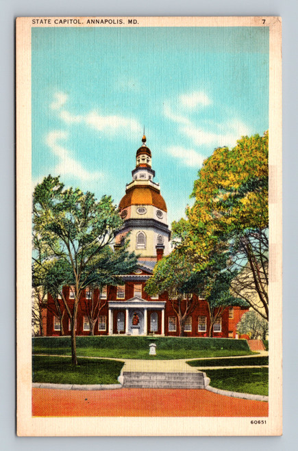 The State House Annapolis Maryland colonial state house with lofty dome