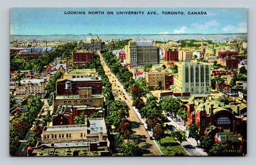 Looking north on University Ave., Toronto, Canada