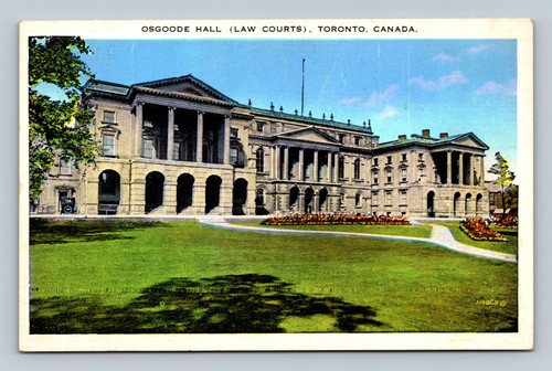 Osgoode Hall Law Courts building Toronto Canada vintage postcard