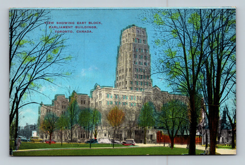 View showing East Block, Parliament Buildings, Toronto, Canada