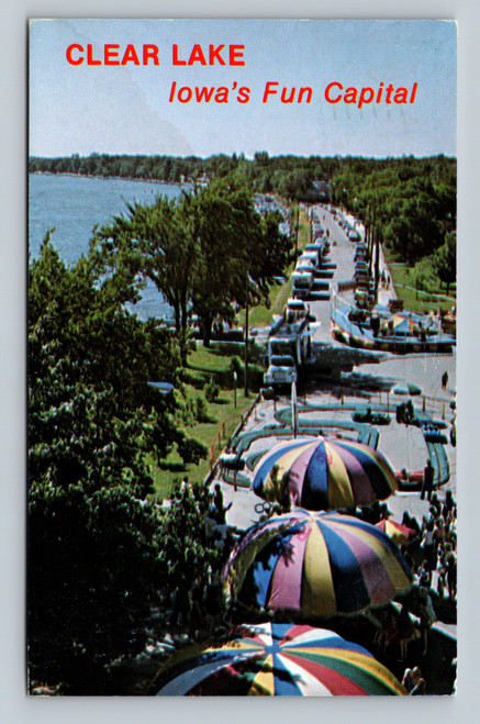 Clear Lake Iowa's Fun Capital postcard by Mattheus Graphic Publishing Co.