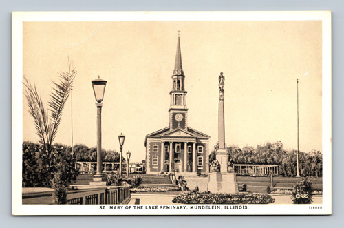 St. Mary of the Lake Seminary building in Mundelein Illinois