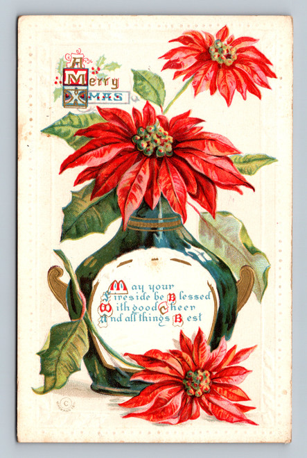 Christmas Greetings postcard from Belvidere