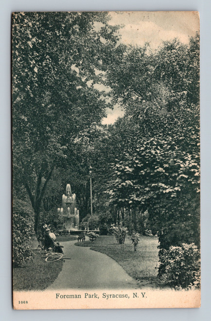 Foreman Park Syracuse NY vintage postcard