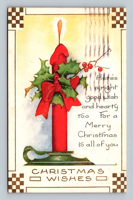 Christmas wishes greeting card by Whitney Made Worcester Mass
